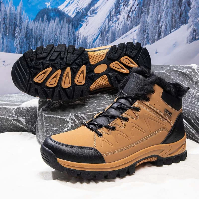 Men’s Orthopaedic Waterproof Wide-Toe Hiking Work Boots