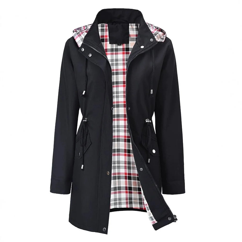 🍂Fall Sale 49%💗🧥Ultimate Checkered Waterproof Jacket for Women🍃