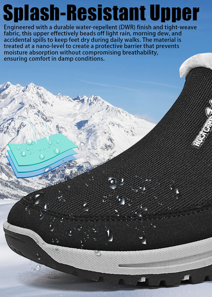 Men’s Slip-On Warm Waterproof Hiking Shoes