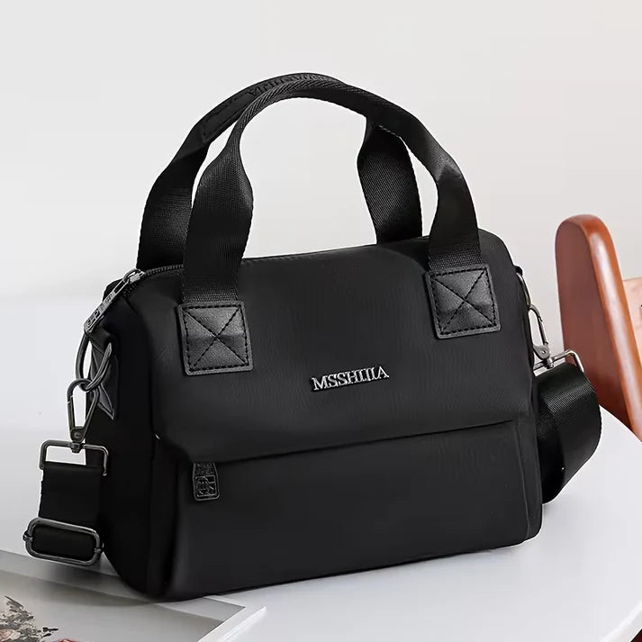 Sac bandoulière en nylon à compartiments multiples et grande capacité pour femme