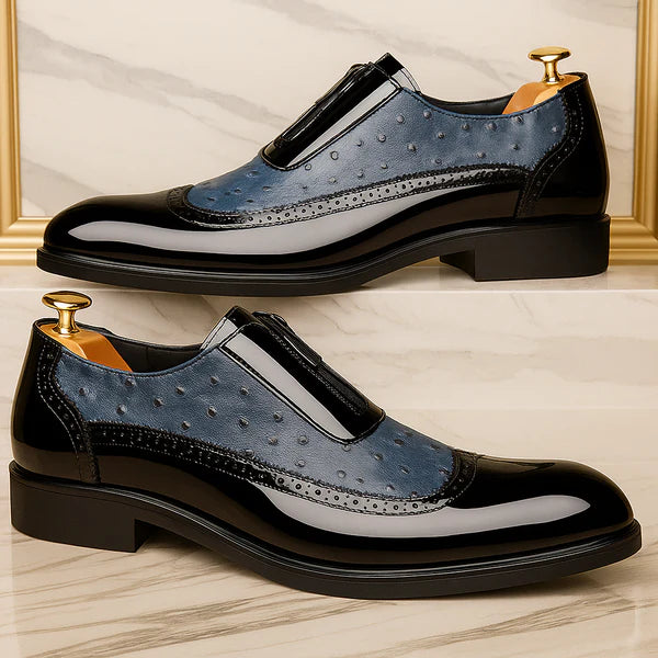 Men’s Prestige Ostrich Leather Slip-On