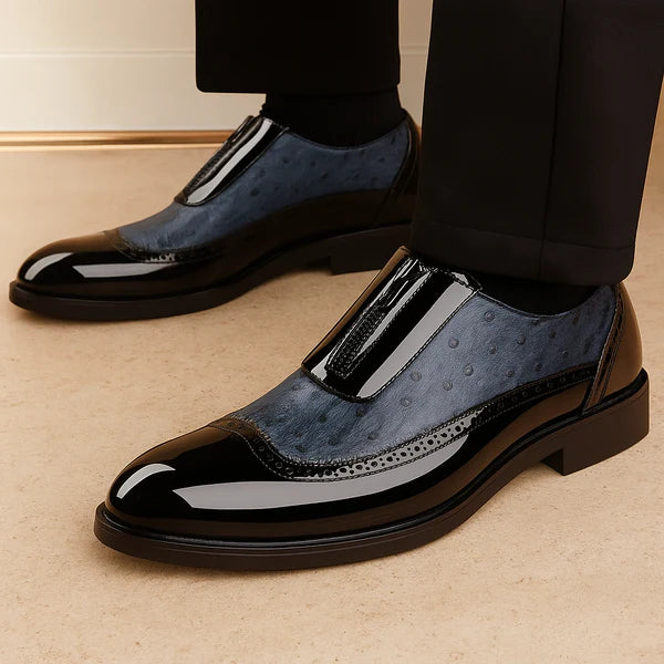 Men’s Prestige Ostrich Leather Slip-On