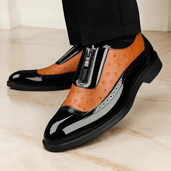 Men’s Prestige Ostrich Leather Slip-On