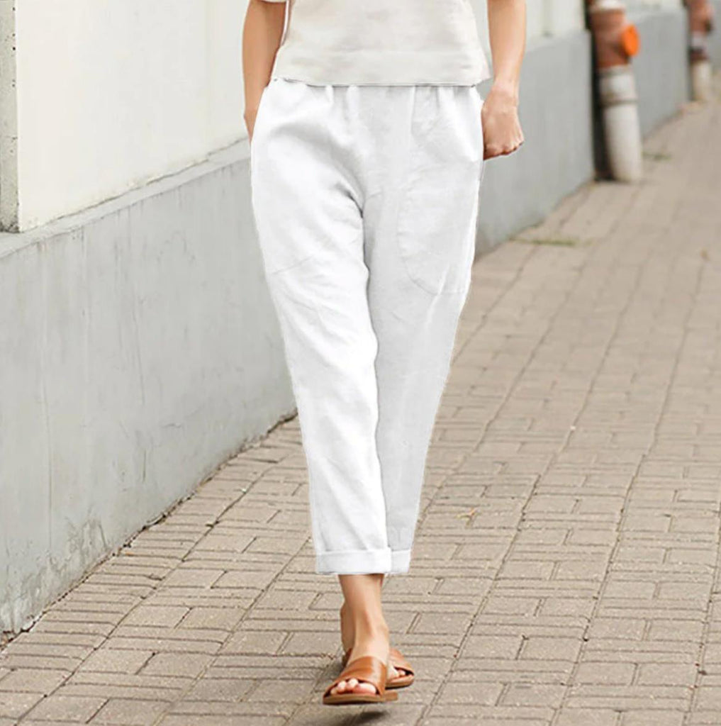 Lightweight Cotton Pants for Women in Plus Sizes