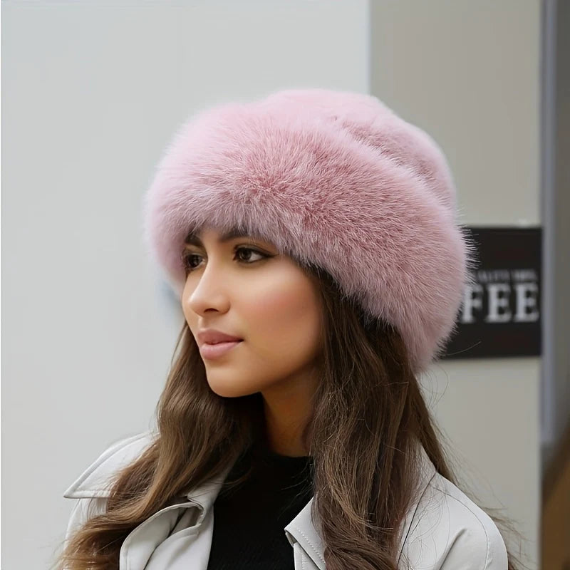 Women’s Elegant Faux Fur Winter Hat