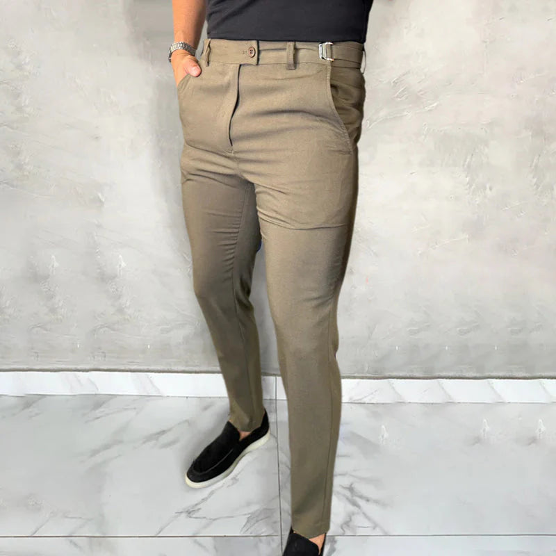 Men’s Slim Fit 4-Way Stretch Smart Trousers