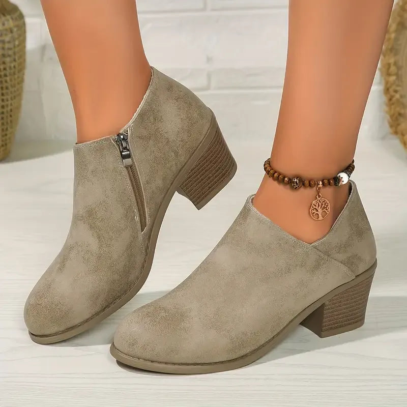 Women's Solid Colour Trendy Boots