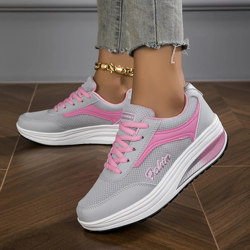 Women’s Breathable Chunky Sole Support Trainers