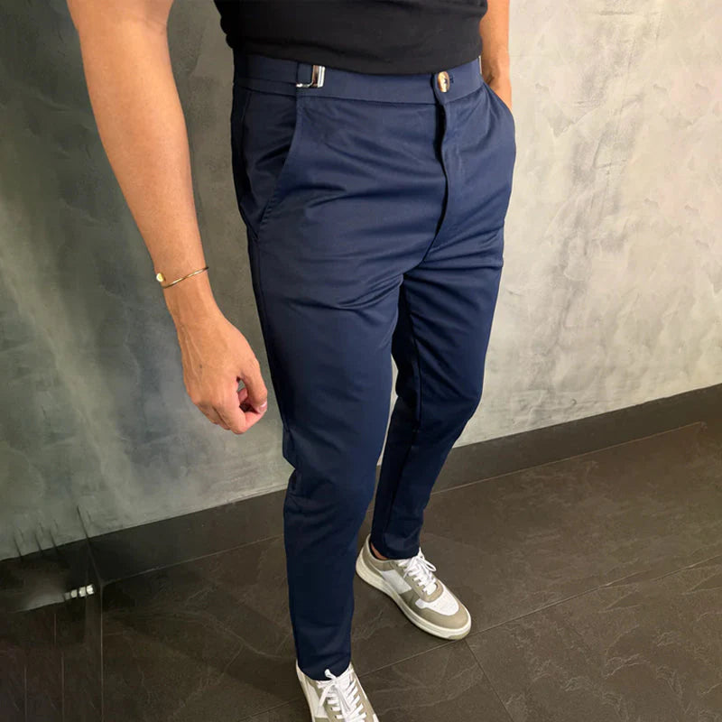 Men’s Slim Fit 4-Way Stretch Smart Trousers
