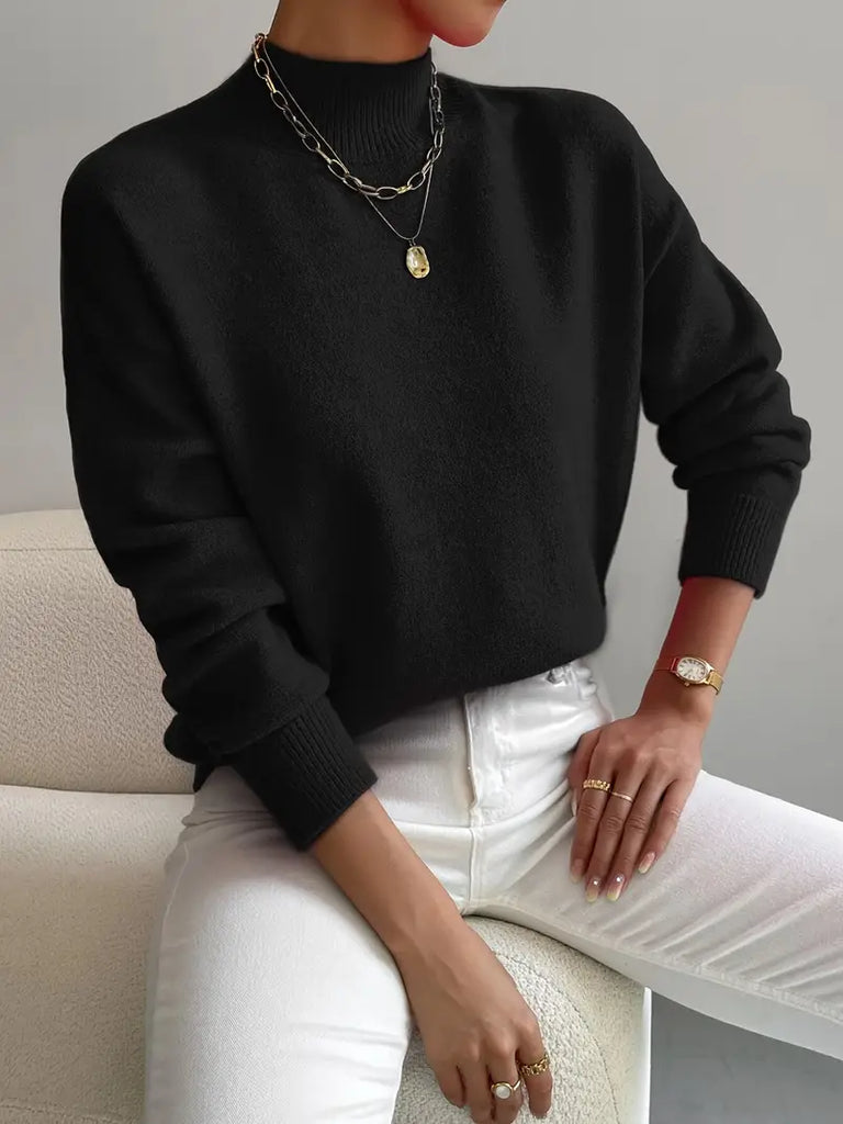 Women's Comfortable High Neck Sweater