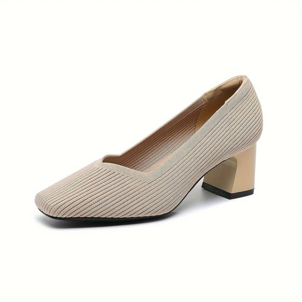 Women’s Pain-Free Comfort Block Heel Pumps with Arch Support