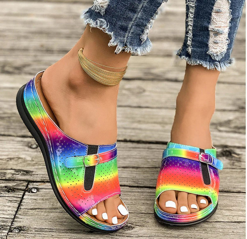 Comfortable open-toe sandals with soft soles for women