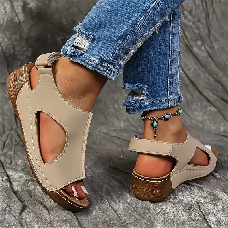 Women's Wedge Heeled Comfy Sandals