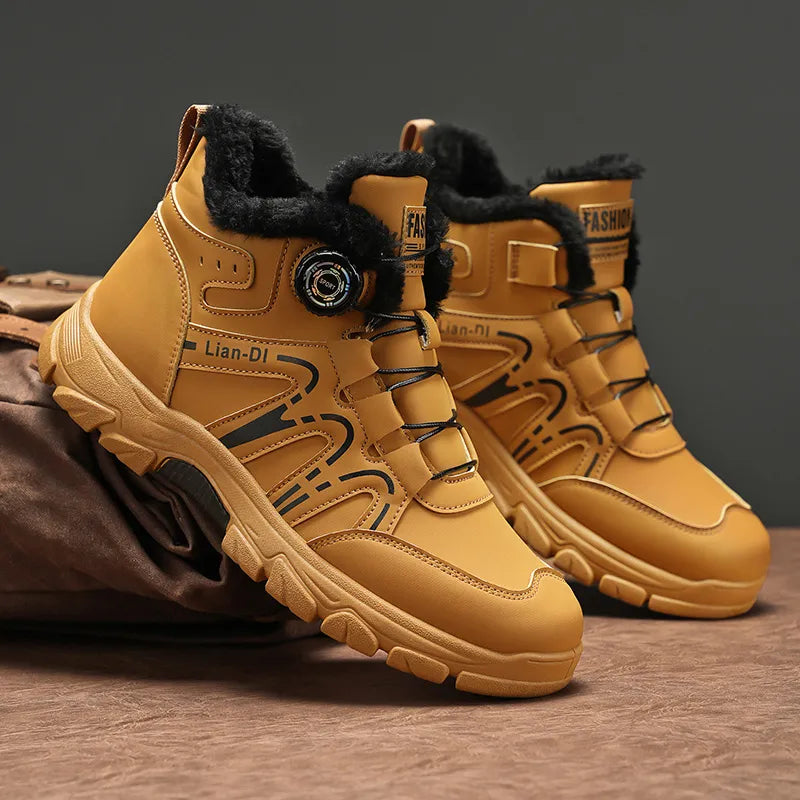 Men’s Waterproof Orthotic Grip Winter Work Trainers