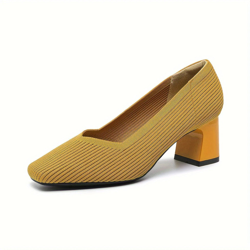 Women’s Pain-Free Comfort Block Heel Pumps with Arch Support