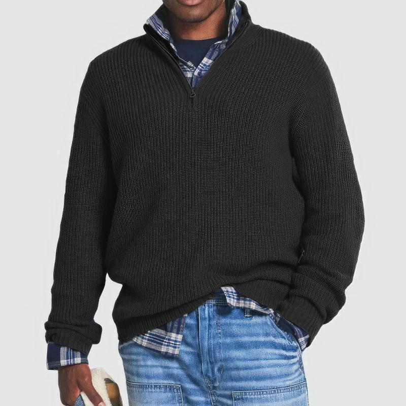 Men’s Zip Collar Sweater