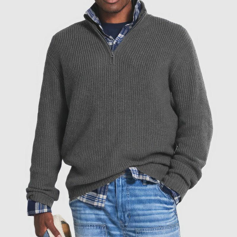 Men’s Zip Collar Sweater