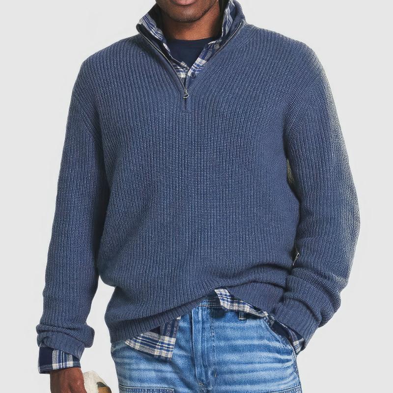 Men’s Zip Collar Sweater