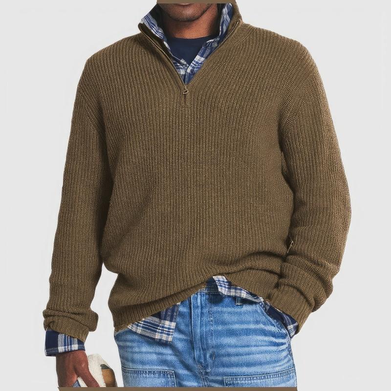 Men’s Zip Collar Sweater