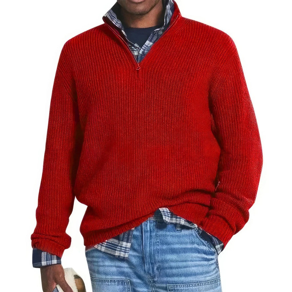 Men’s Zip Collar Sweater