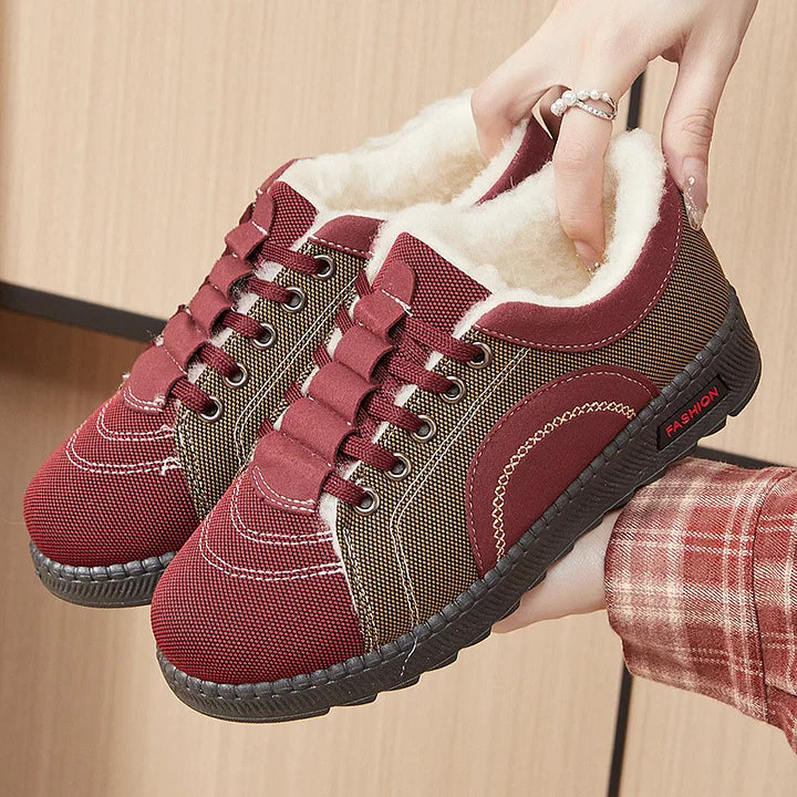Women’s Fleece-Lined Winter Comfort Cotton Shoes