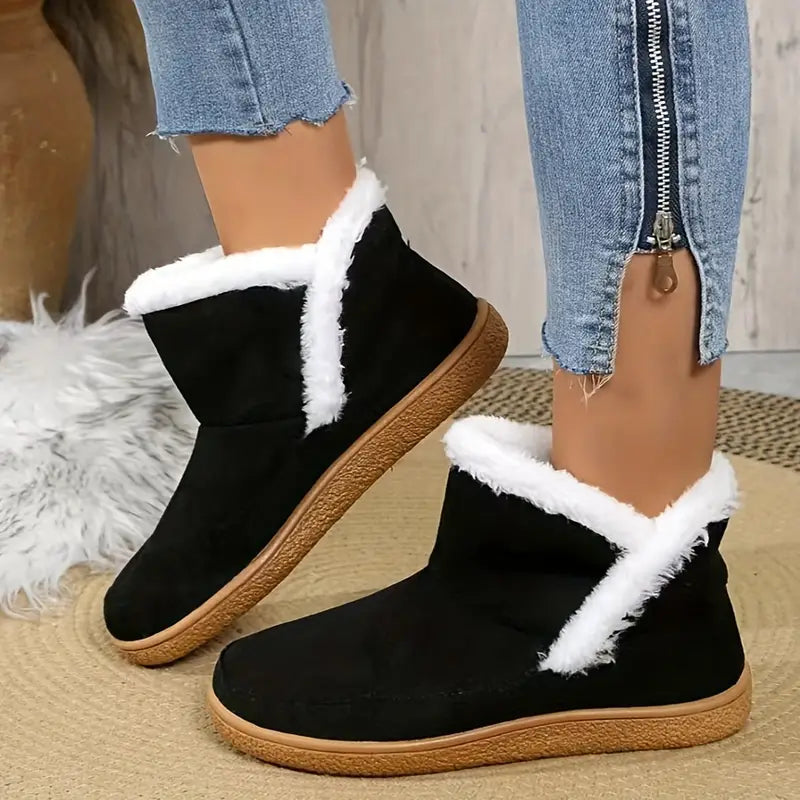 Women's Plush Fur Winter Ankle Boots