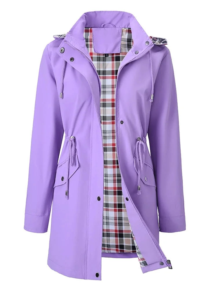 🍂Fall Sale 49%💗🧥Ultimate Checkered Waterproof Jacket for Women🍃