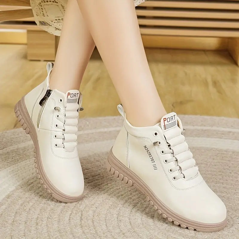 Women's Fashion Ankle Boots With Side Zipper