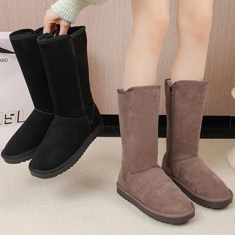 Women’s Plush-Lined Thick Sole Winter Snow Boots