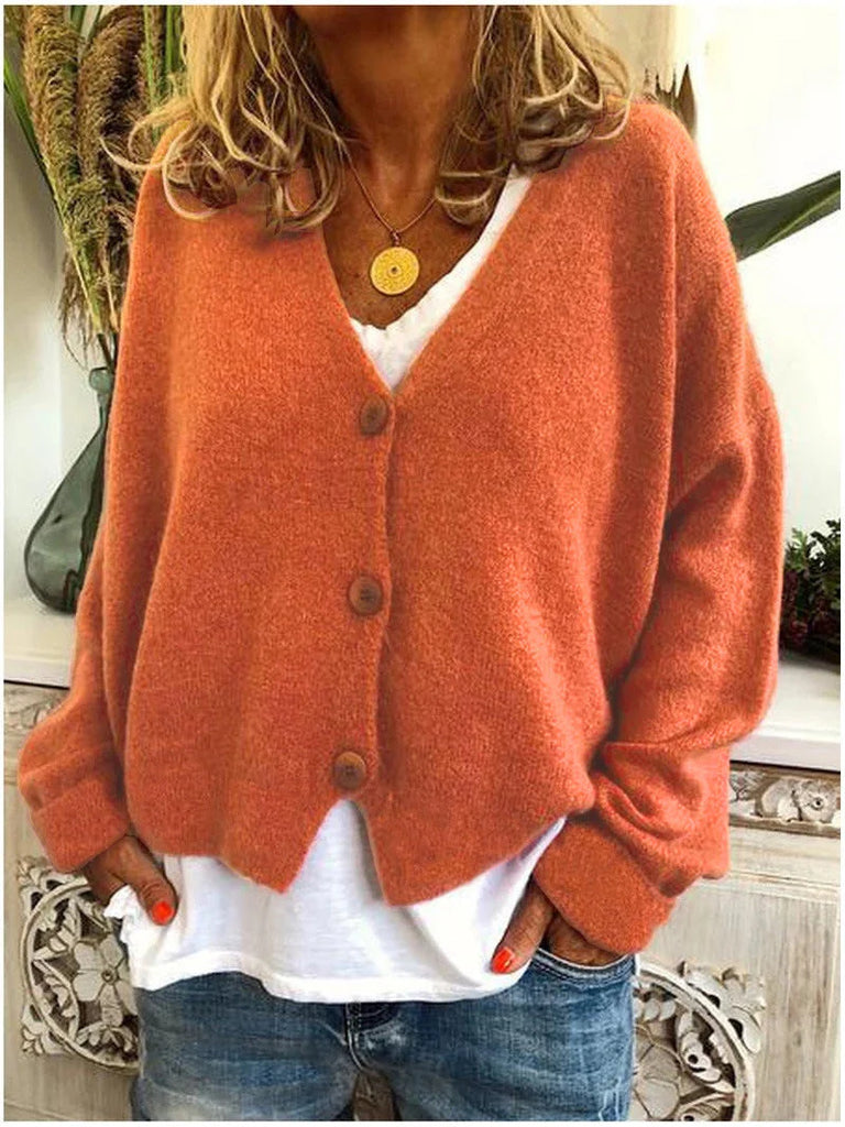 Women’s Soft Knit Open-Front Relaxed-Fit Cardigan