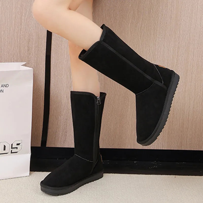 Women’s Plush-Lined Thick Sole Winter Snow Boots