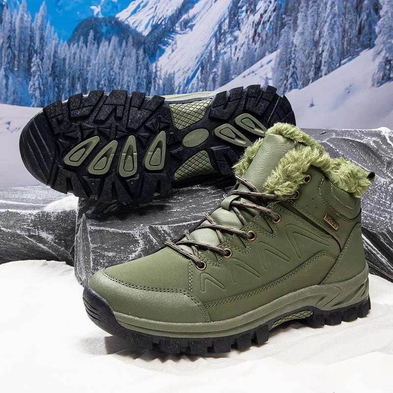 Men’s Orthopaedic Waterproof Wide-Toe Hiking Work Boots