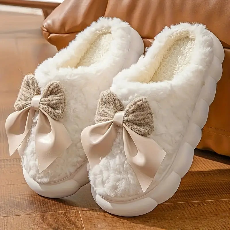 Autumn-Winter Women’s Fleece-Lined Slippers