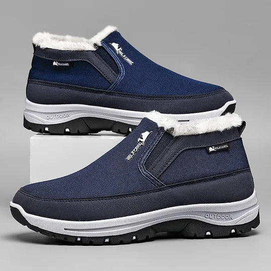 Men’s Slip-On Warm Waterproof Hiking Shoes