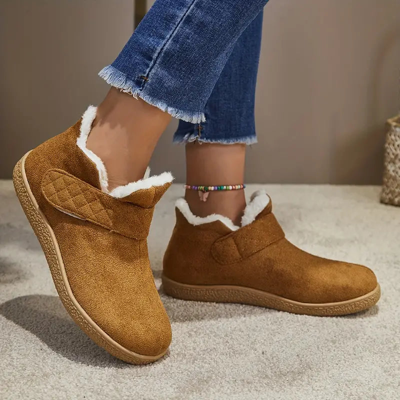 Women's Cozy Fleece-Lined Ankle Boots