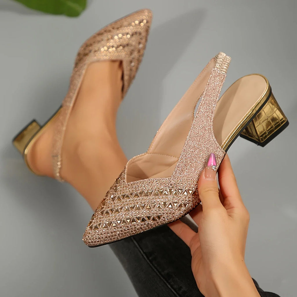 Elegant lace-up sandals