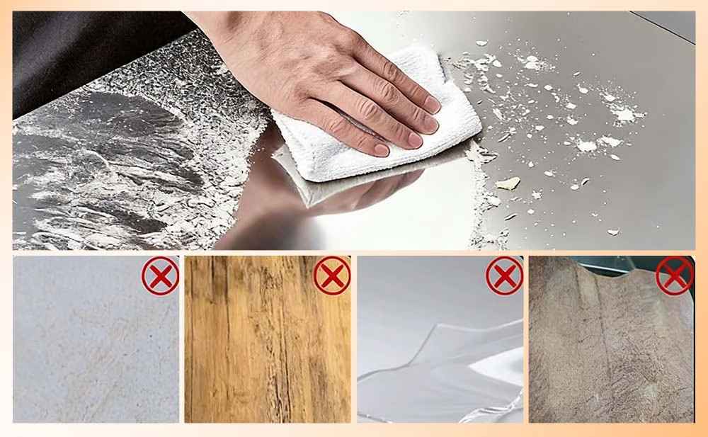 Planche à découper de cuisine en acier inoxydable non poreux