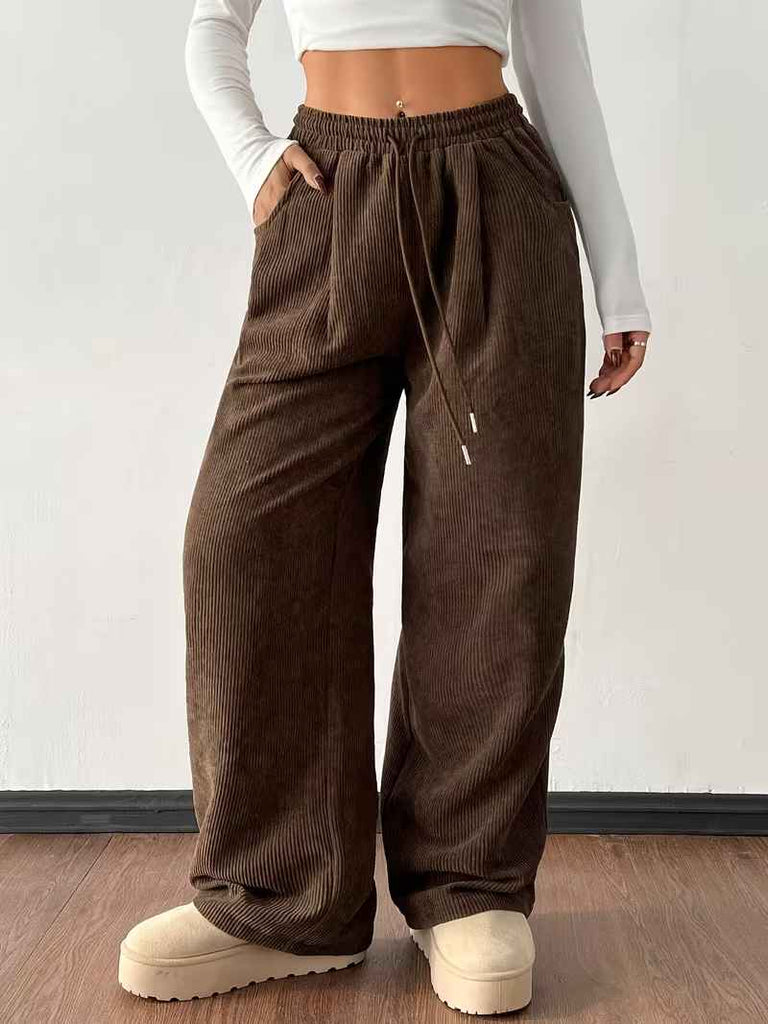 Women’s Relaxed Straight-Leg Corduroy Trousers