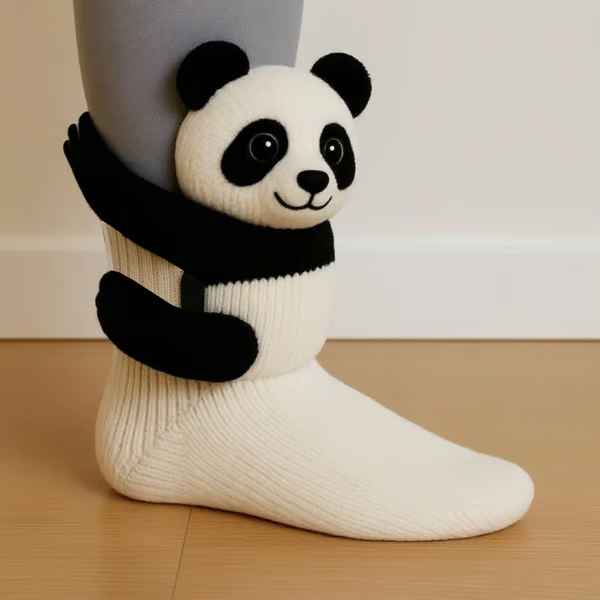 Cosy 3D Knit Animal Novelty Socks