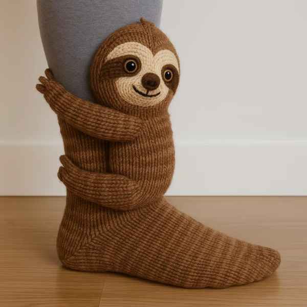 Cosy 3D Knit Animal Novelty Socks