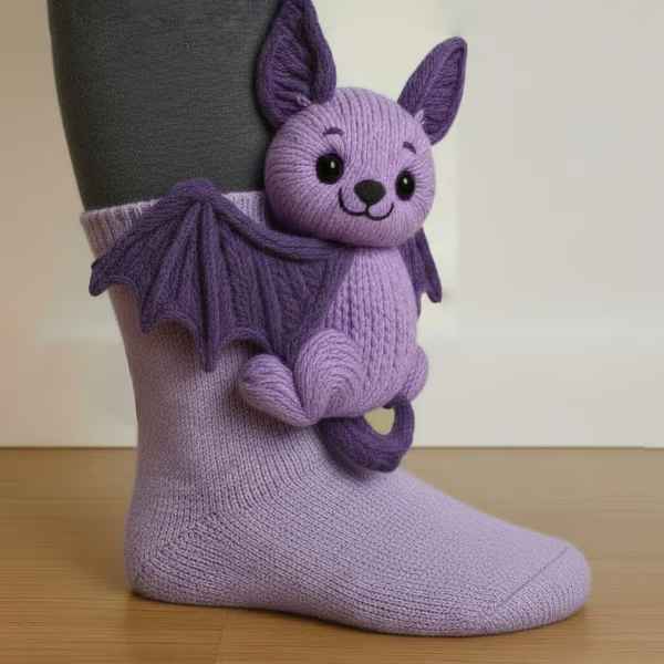 Cosy 3D Knit Animal Novelty Socks