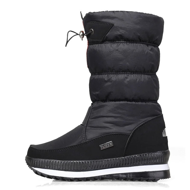 Women's Waterproof Mid-Calf Plush Boots