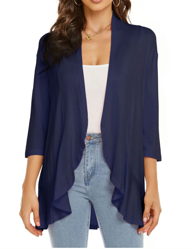 Casual, lightweight women's cardigans with open front