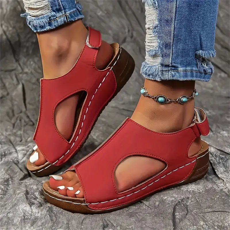 Women's Wedge Heeled Comfy Sandals