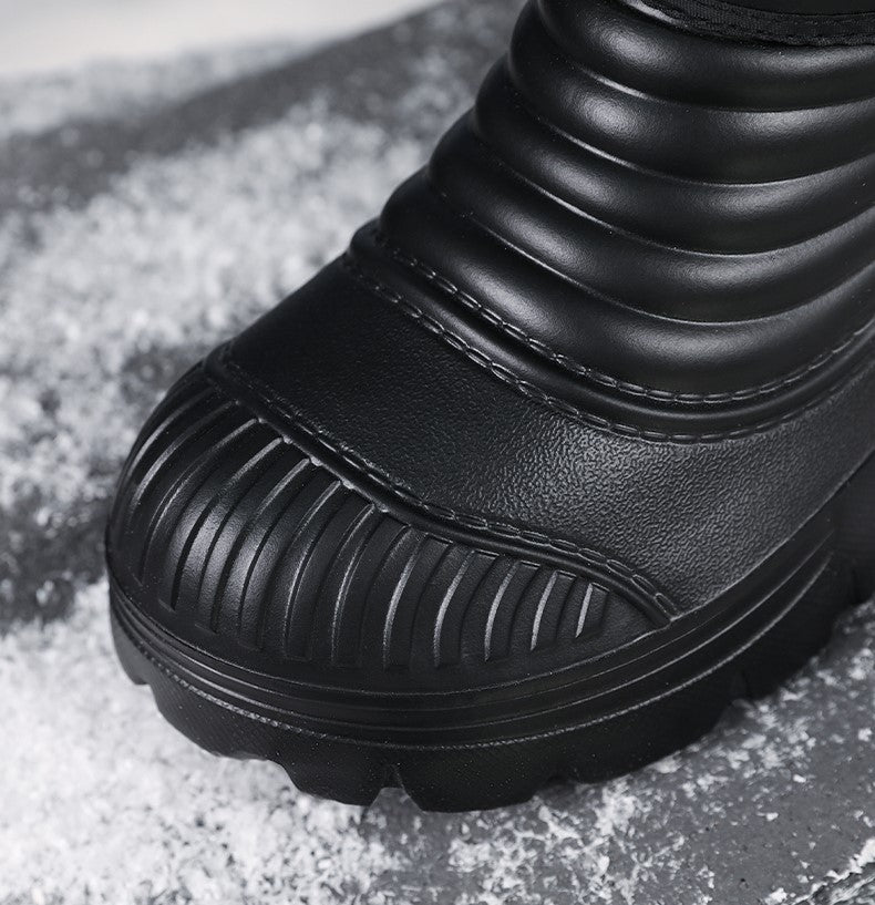 Men’s Waterproof Safety Hiking Boots with Wide Toe and Ankle Support