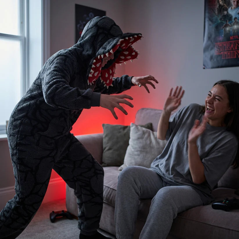 Petal Hood Plush Fleece Onesie Jumpsuit