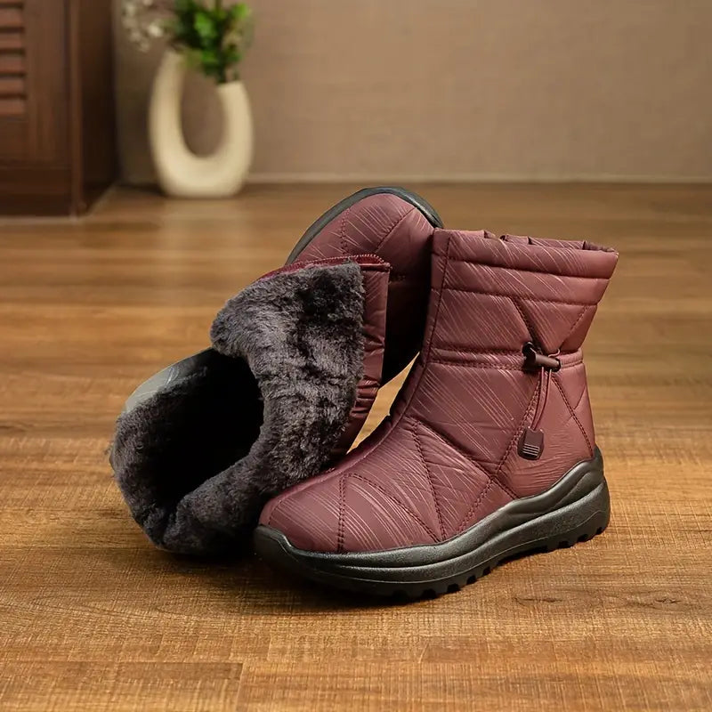 Fleece-Lined Snow Boots For Women