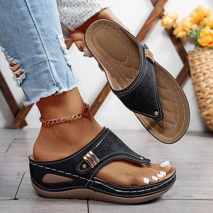 Comfort Slip-On Wedge Sandals for Women