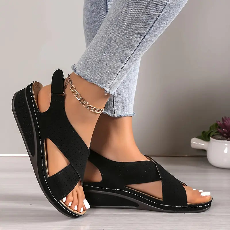 Stylish Crisscross Sandals with Arch Support