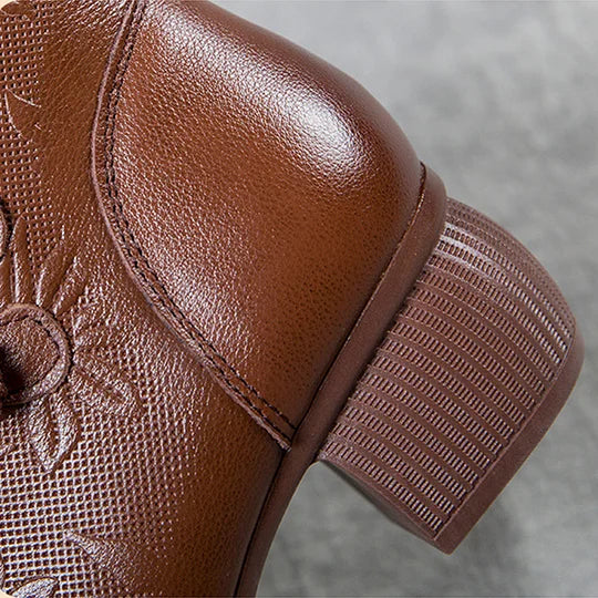 Women’s Warm Leather Comfort Ankle Boots